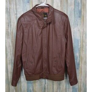 Vintage Brown Leather Jacket By Jeffery Size 40L